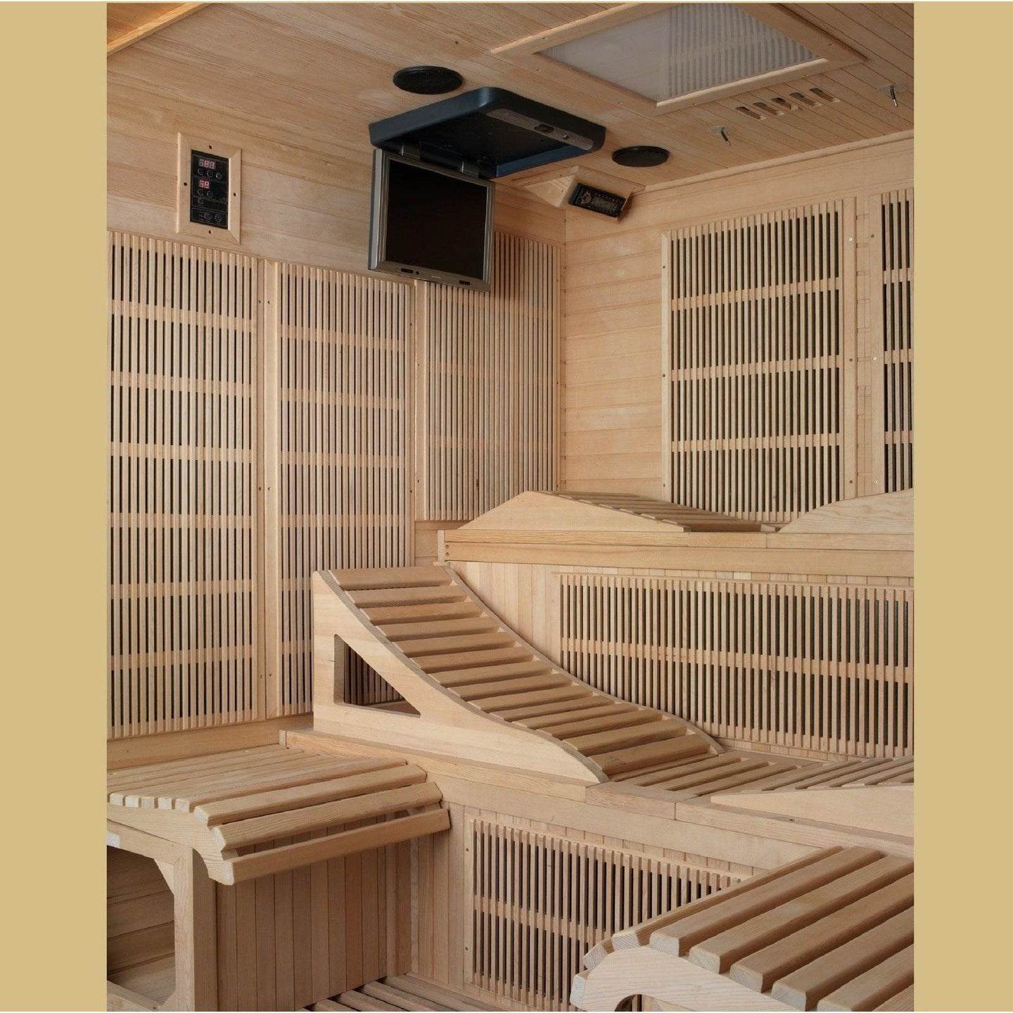 Golden Designs Monaco 6-person PureTech™ Near Zero EMF (Under 2MG) FAR Infrared Sauna - ShopHubDepot
