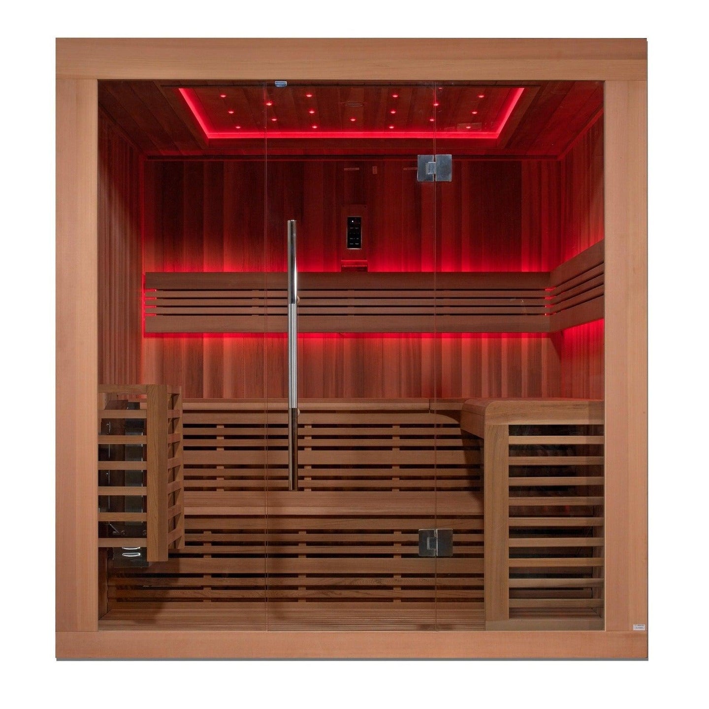 Golden Designs Osla Edition 6 Person Traditional Steam Sauna - Canadian Red Cedar - ShopHubDepot