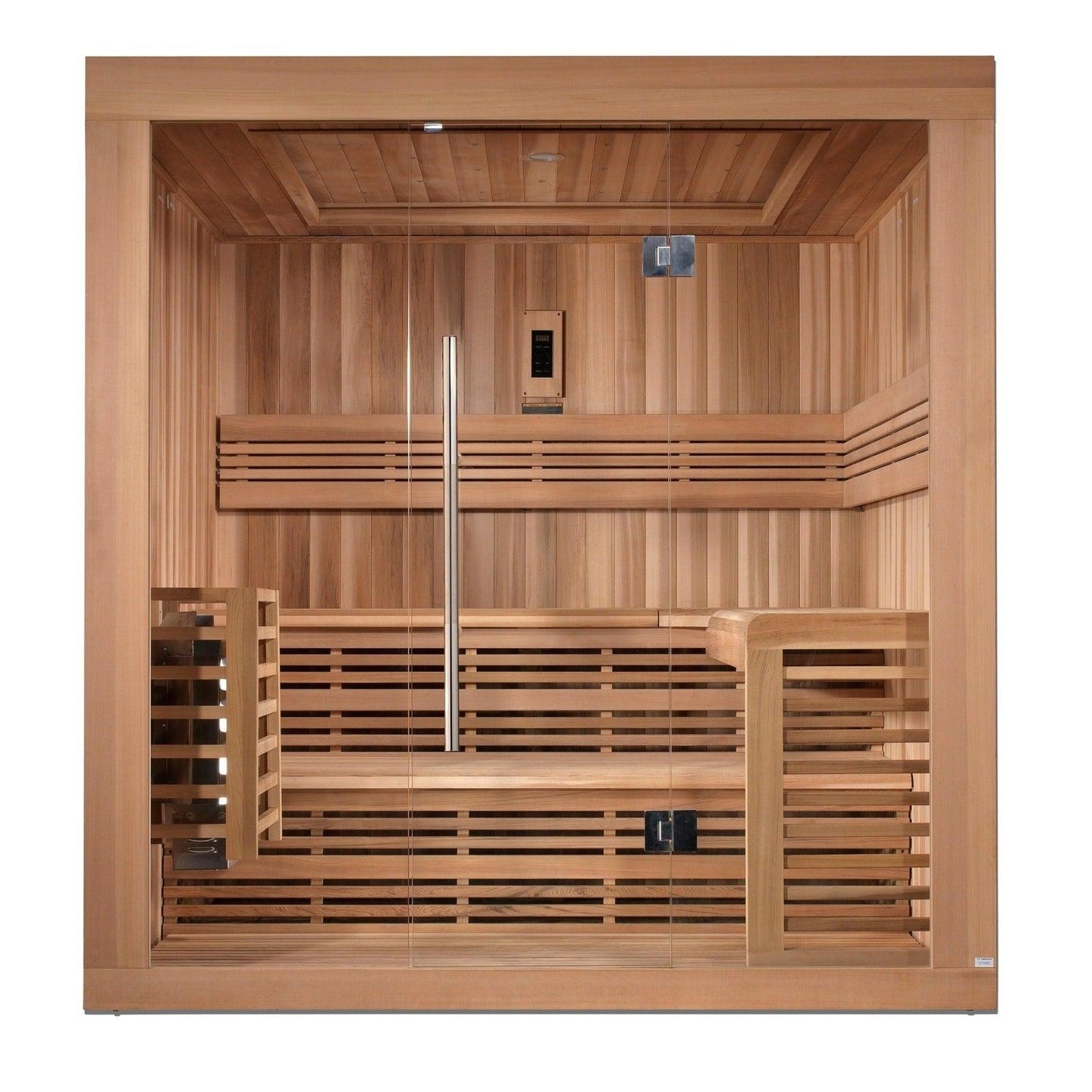 Golden Designs Osla Edition 6 Person Traditional Steam Sauna - Canadian Red Cedar - ShopHubDepot