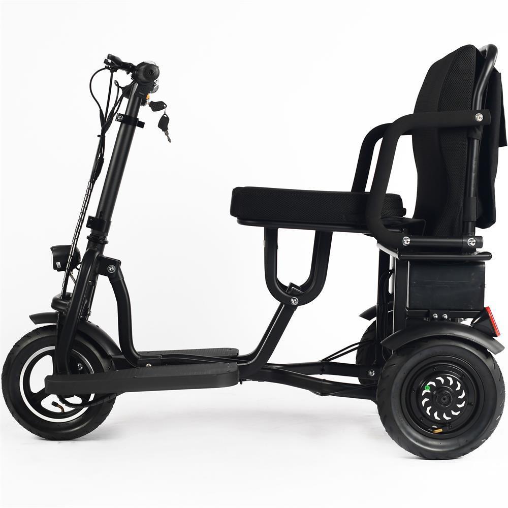 MotoTec 48V/10Ah 700W Folding 3-Wheel Mobility Scooter MT-FOLD-TRK-700 - ShopHubDepot