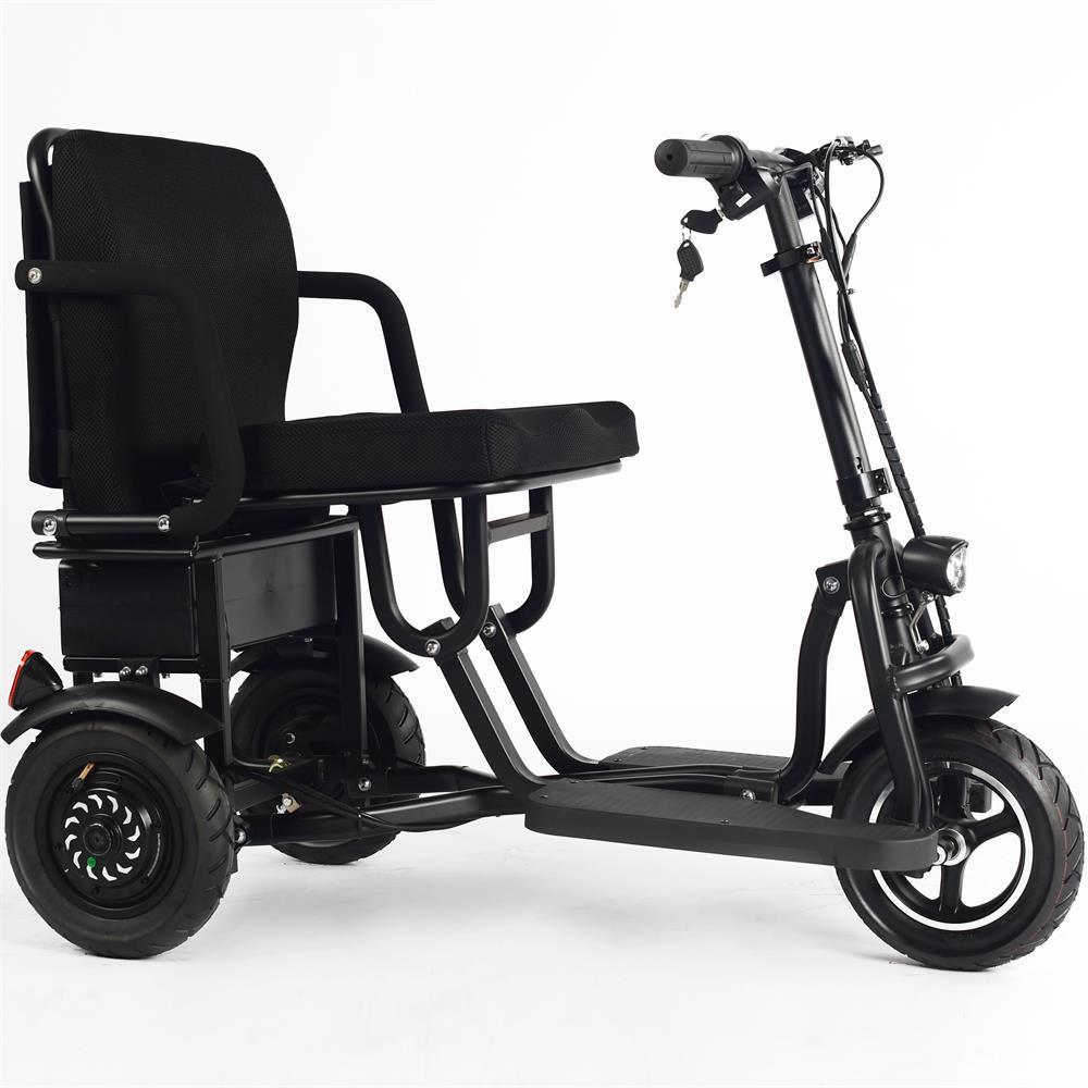MotoTec 48V/10Ah 700W Folding 3-Wheel Mobility Scooter MT-FOLD-TRK-700 - ShopHubDepot