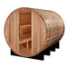 Golden Designs "Klosters" 6 Person Barrel Traditional Sauna - Pacific Cedar - GDI-B006-01 - ShopHubDepot