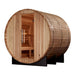 Golden Designs "Arosa" 4 Person Barrel Traditional Sauna - Pacific Cedar - GDI-B004-01 - ShopHubDepot