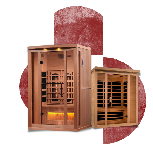 Indoor sauna kits with compact wooden cabin design, ideal for home wellness and easy installation in indoor spaces