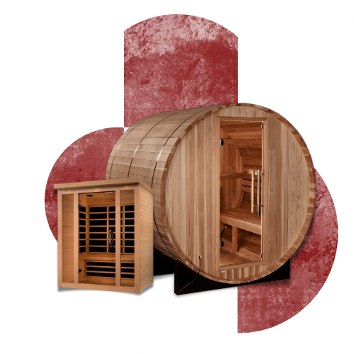 Traditional sauna with wooden cabin design and bench seating, providing an authentic and relaxing sauna experience