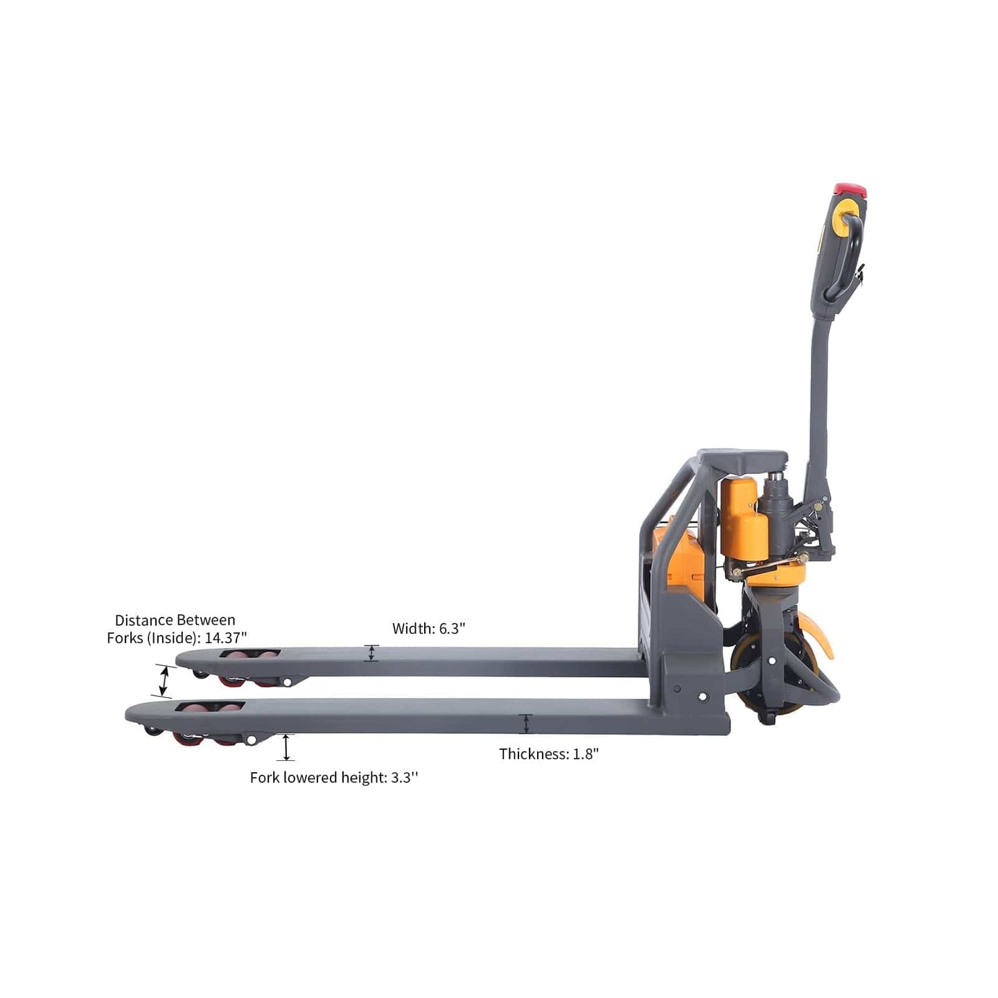 Apollolift  Lithium Battery 3300Lbs Full Electric Pallet Jack Electric Forklift 48" x27" - A-1018 - ShopHubDepot