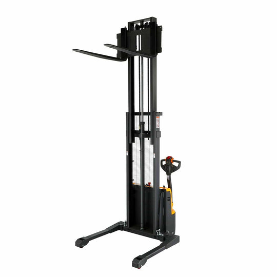 Apollolift Powered Forklift Full Electric Walkie Stacker 2640lbs Cap. Straddle Legs. 118" lifting A-3042 - ShopHubDepot