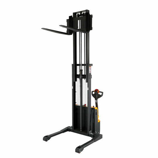 Apollolift Powered Forklift Full Electric Walkie Stacker 3300lbs Cap. Straddle Legs. 98" lifting A-3022 - ShopHubDepot