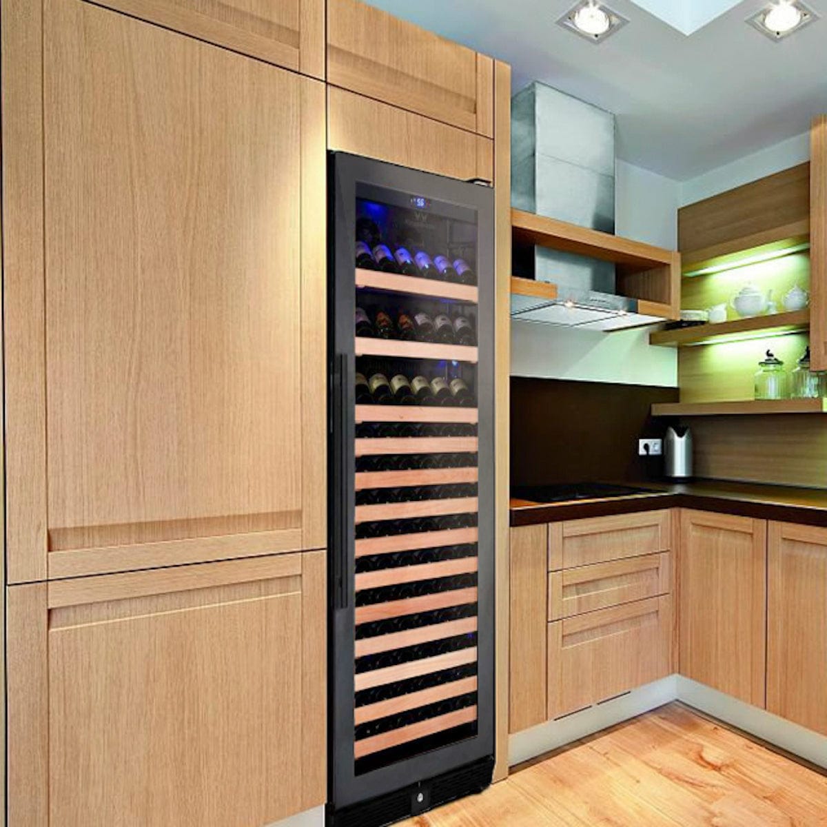 Kings Bottle 166 Bottle Large Wine Cooler Refrigerator Drinks Cabinet - KBU170WX - ShopHubDepot