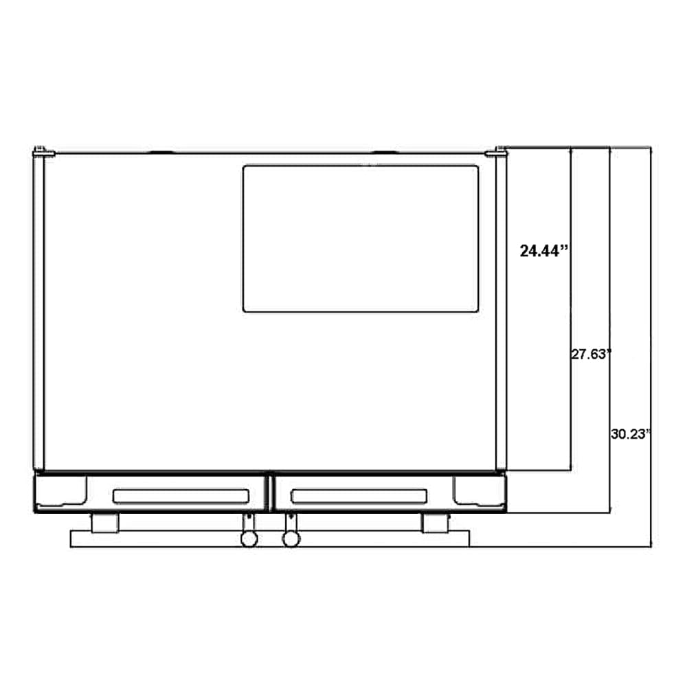 Forno 36 in. 19.3 cu.ft. French Door Refrigerator in Stainless Steel with Grill, FFRBI1820-40SG