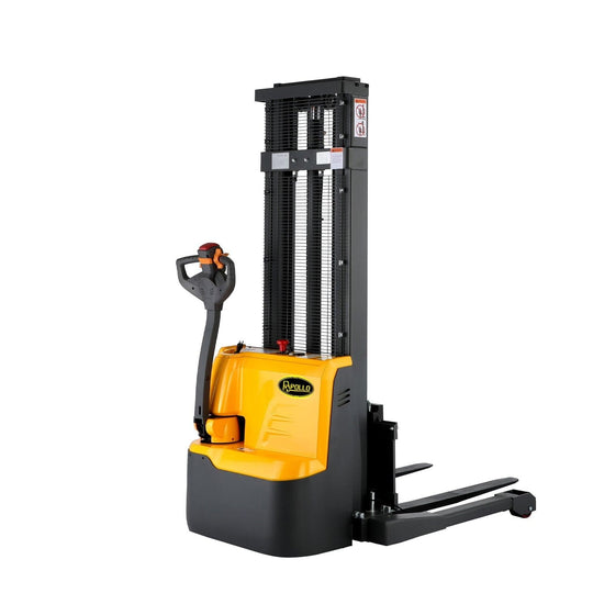 Apollolift Powered Forklift Full Electric Walkie Stacker 2640lbs Cap. Straddle Legs. 118" lifting A-3042 - ShopHubDepot