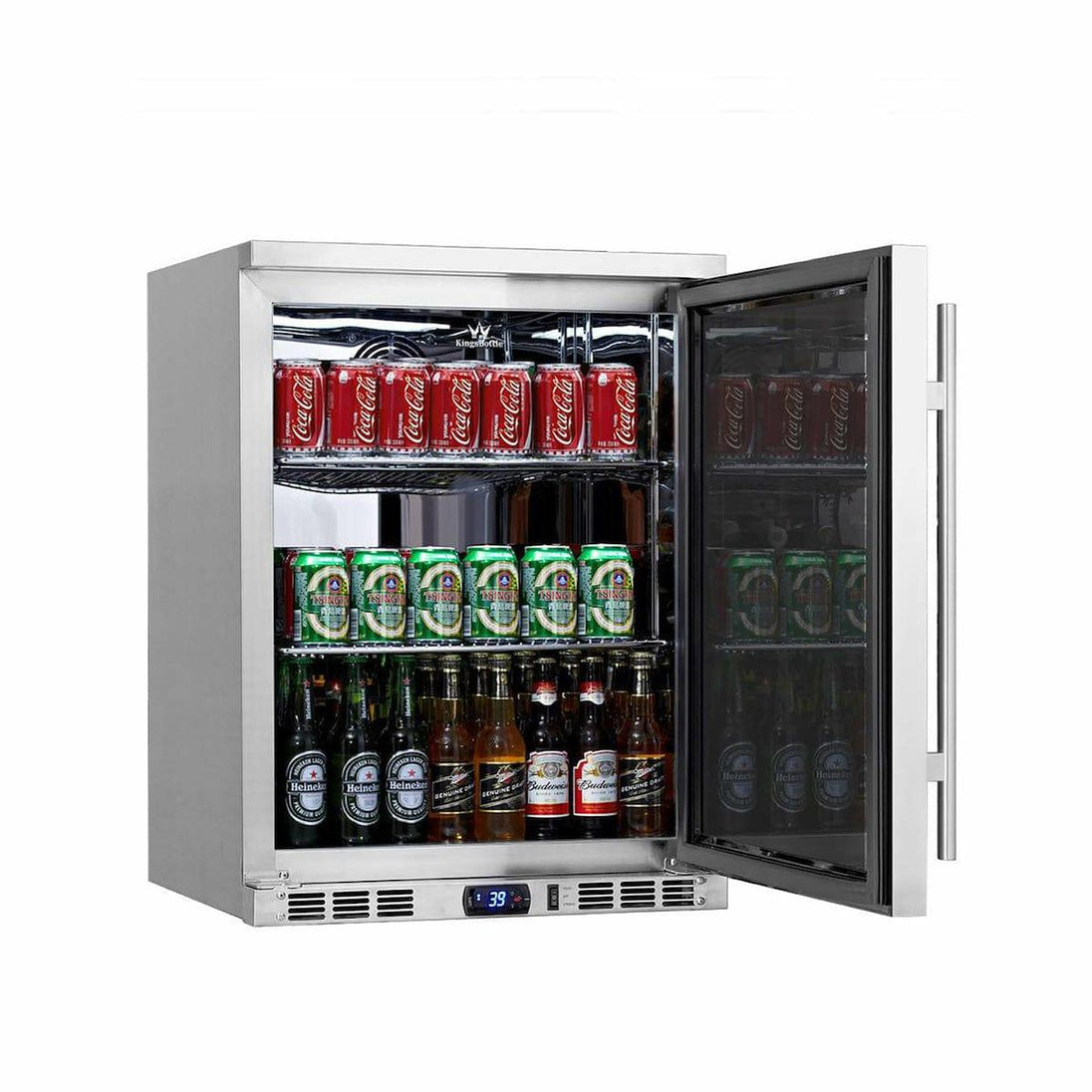Kings Bottle 24'' Outdoor Beer Fridge Cooler Stainless Steel - KBU55ASD - ShopHubDepot