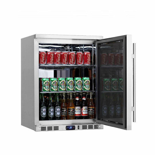 Kings Bottle 24'' Outdoor Beer Fridge Cooler Stainless Steel - KBU55ASD - ShopHubDepot