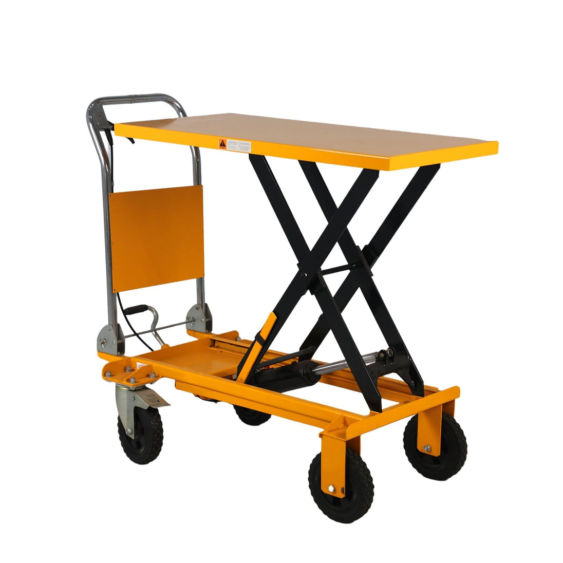 Apollolift Single Scissor Lift Table 440 lbs. 39.4 " lifting height with durable big rubber load wheel - A-2013 - ShopHubDepot