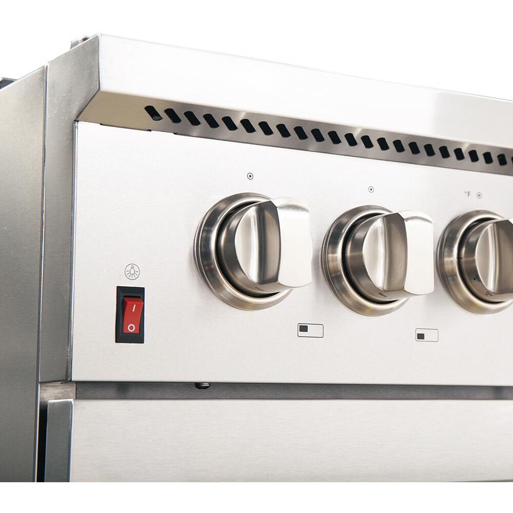 Forno 48 Inch Galiano Gas Burner and Electric Oven Range in Stainless Steel with 8 Italian Burners, FFSGS6156-48