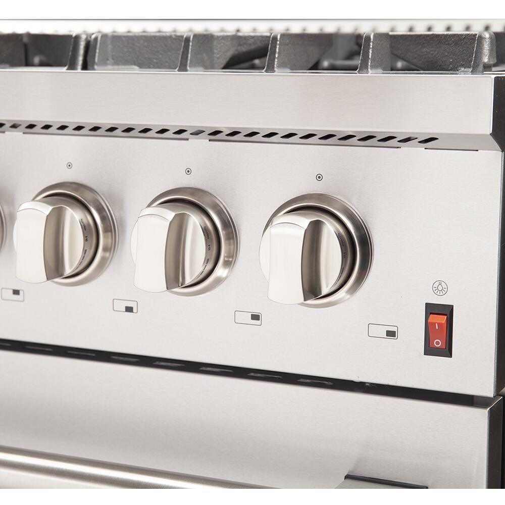 Forno 48 Inch Galiano Gas Burner and Electric Oven Range in Stainless Steel with 8 Italian Burners, FFSGS6156-48 - ShopHubDepot