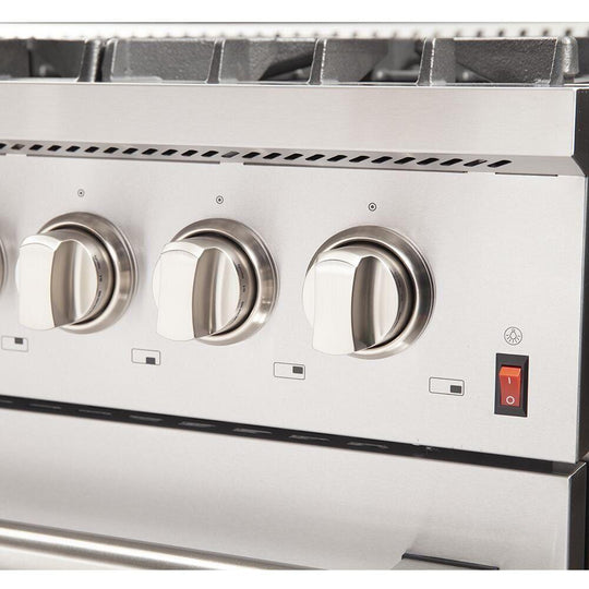 Forno 48 Inch Galiano Gas Burner and Electric Oven Range in Stainless Steel with 8 Italian Burners, FFSGS6156-48 - ShopHubDepot