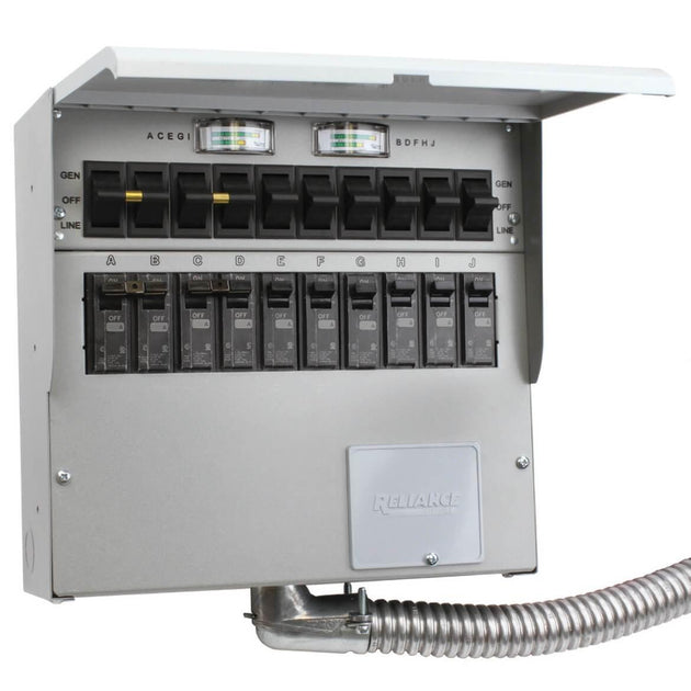 Reliance 310C 120/240-Volt 30-Amp 10-Circuit Pro/Tran 2 Transfer Switches - ShopHubDepot