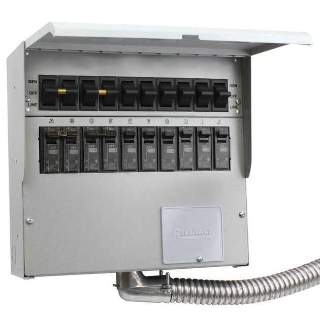 Reliance 310D 120/240-Volt 30-Amp 10-Circuit Pro/Tran Indoor Transfer Switch - ShopHubDepot