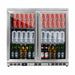 Kings Bottle 36'' Heating Glass 2 Door Built In Beverage Fridge - KBU56M - ShopHubDepot