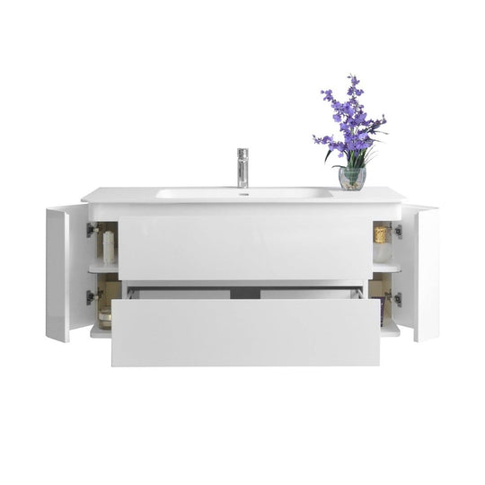 Ancerre Gwyneth Bathroom Vanity with Solid Surface Top Cabinet Set Collection - ShopHubDepot