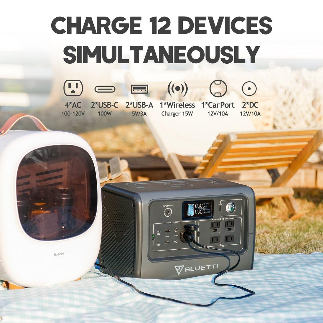 BLUETTI EB70S Portable Power Station | 800W 716Wh - ShopHubDepot