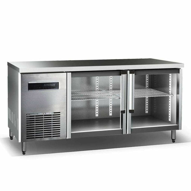 Kings Bottle 59" Double Glass Back Bar Cooler for Multiple Bottles-On Sale - KBU380SS - ShopHubDepot