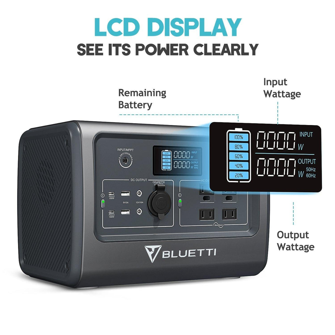 BLUETTI EB70S Portable Power Station | 800W 716Wh - ShopHubDepot