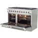 Forno Appliance Package - 48 Inch Gas Range, 60 Inch Refrigerator, Microwave Drawer, Dishwasher, AP-FFSGS6244-48-7