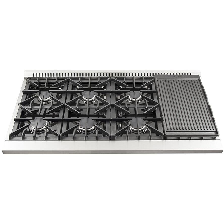 Forno 48 Inch Galiano Gas Range in Stainless Steel 8 Italian Burners, FFSGS6244-48 - ShopHubDepot