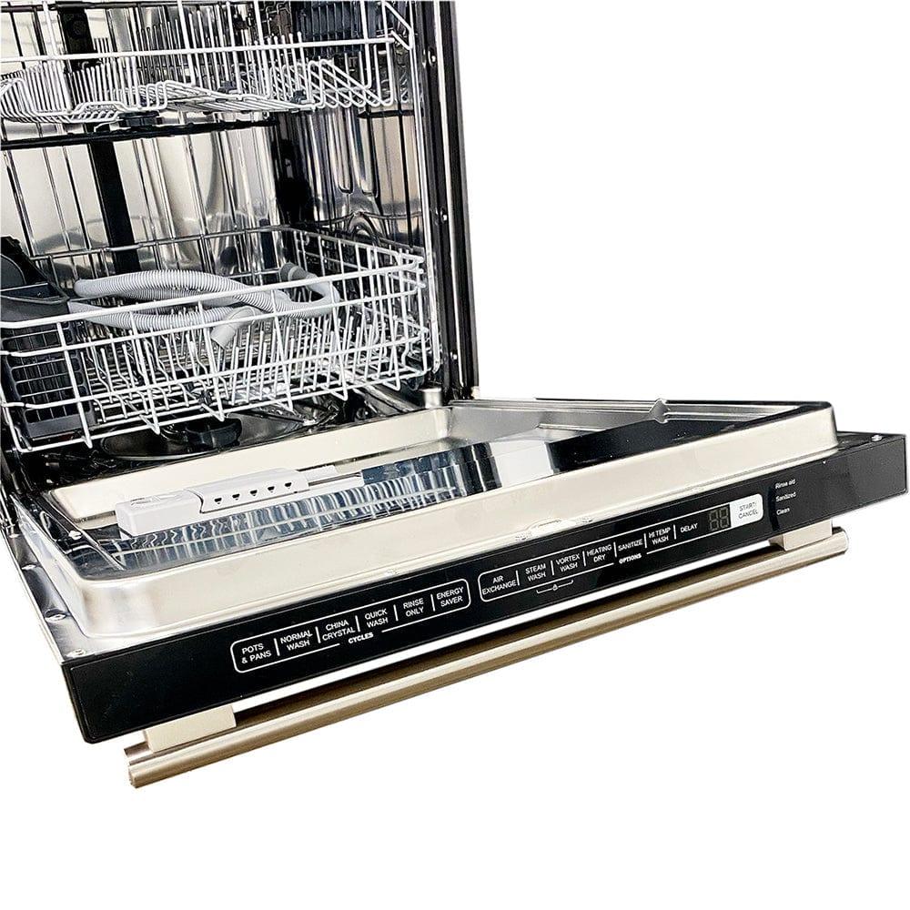 Forno Appliance Package - 48 Inch Pro Gas Range, Refrigerator, Microwave Drawer, Dishwasher, AP-FFSGS6260-48-7 - ShopHubDepot