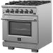 Forno 30″ Pro Series Capriasca Gas Burner / Gas Oven in Stainless Steel 5 Italian Burners, FFSGS6260-30