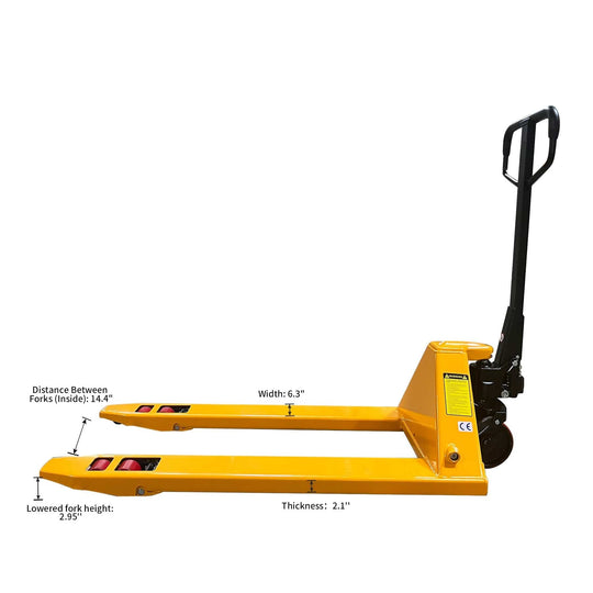 Apollolift Heavy Duty Manual Hand Pallet Jack for Material Handling 7700 lbs 48" x27"Fork A-1008 - ShopHubDepot