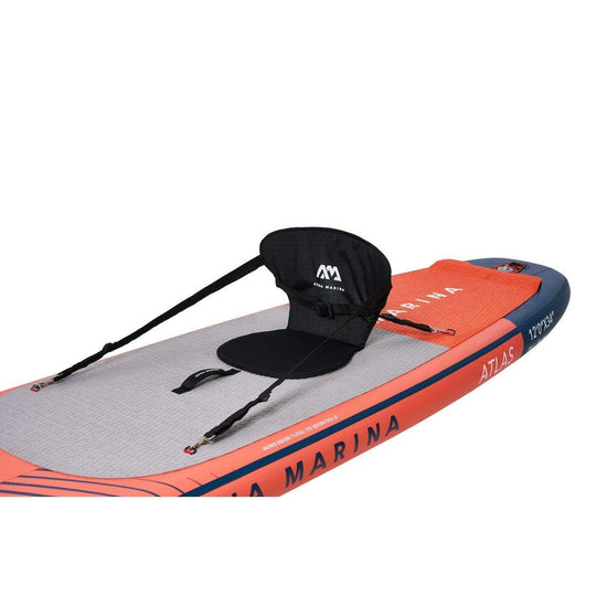 Aqua Marina 12’0″ Atlas (Sky Glider) - Advanced All-around iSUP, 3.66m/15cm, with carbon/fiberglass hybrid PASTEL paddle and coil leash - ShopHubDepot