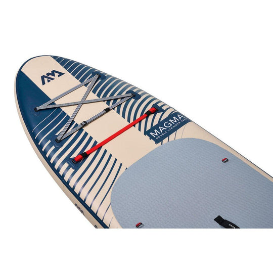 Aqua Marina 11’2″ Magma (Earth Wave) - Advanced All-around iSUP, 3.4m/15cm, with carbon/fiberglass hybrid PASTEL paddle and coil leash - ShopHubDepot
