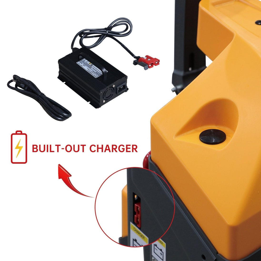 Apollolift Full Electric Pallet Jack With Emergency Key Switch 3300lbs Cap. 48" x27" - A-1029 - ShopHubDepot