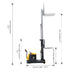 Apollolift Counterbalanced Electric Stacker  3300lbs 177" High - ShopHubDepot