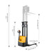 Apollolift Powered Forklift Full Electric Walkie Stacker 2640lbs Cap. Straddle Legs. 118" lifting A-3042 - ShopHubDepot