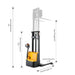 Apollolift Powered Forklift Full Electric Walkie Stacker 3300lbs Cap. Straddle Legs. 98" lifting A-3022 - ShopHubDepot