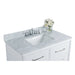 Ancerre Ellie Bathroom Vanity with Sink and Carrara White Marble Top Cabinet Set - VTS-ELLIE-42-W-CW - ShopHubDepot