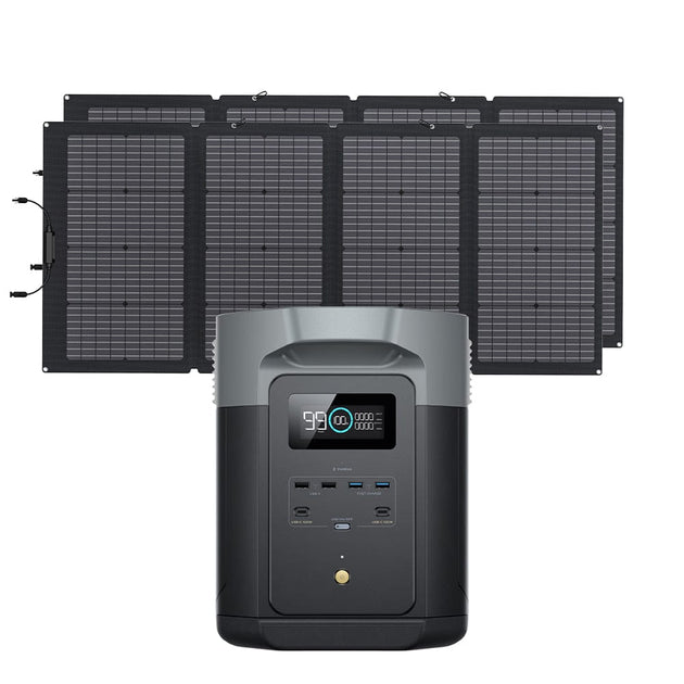 EcoFlow DELTA 2 Max + 220W Portable Solar Panel - ZPPMR350-US+220W