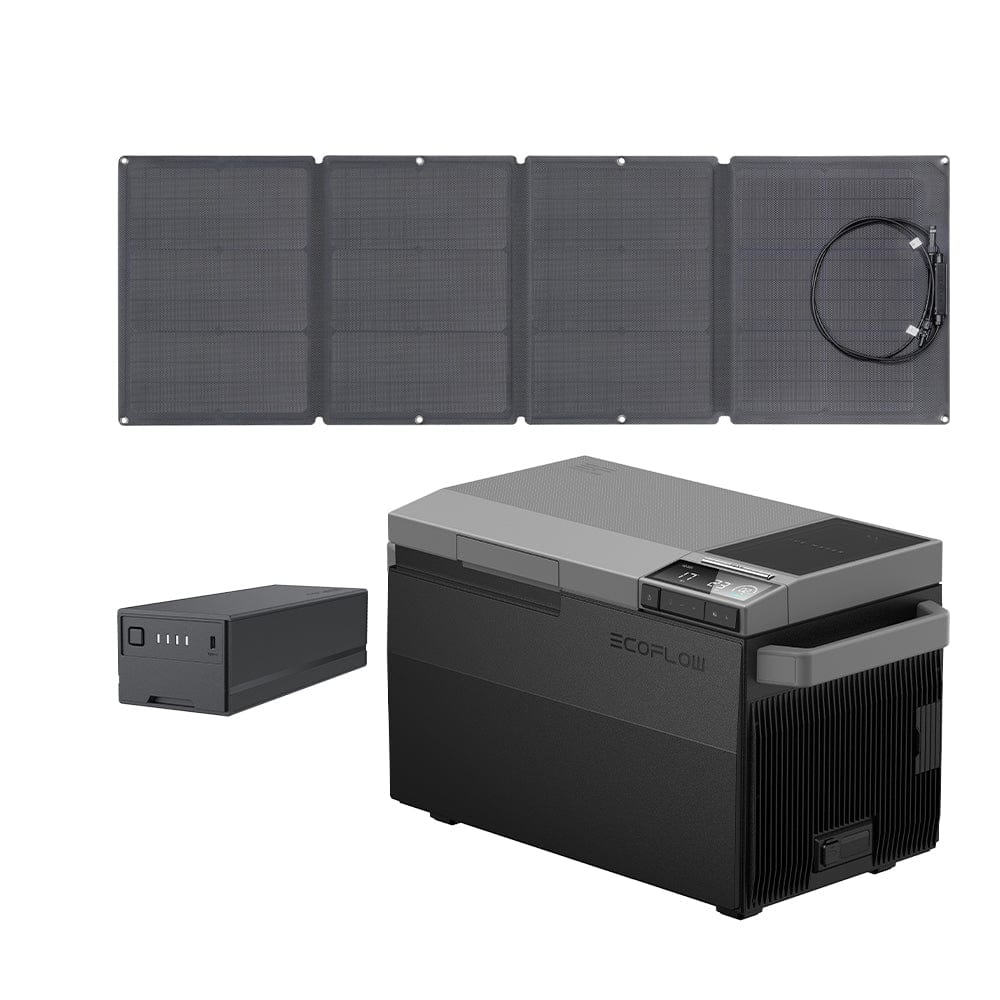 EcoFlow GLACIER + GLACIER Plug-in Battery + 110W Portable Solar Panel