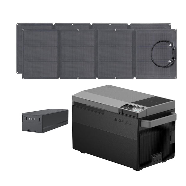 EcoFlow GLACIER + GLACIER Plug-in Battery + 110W Portable Solar Panel