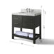 Ancerre Elizabeth Bathroom Vanity with Sink and Carrara White Marble Top Cabinet Set - VTS-ELIZABETH-36-W-CW - ShopHubDepot