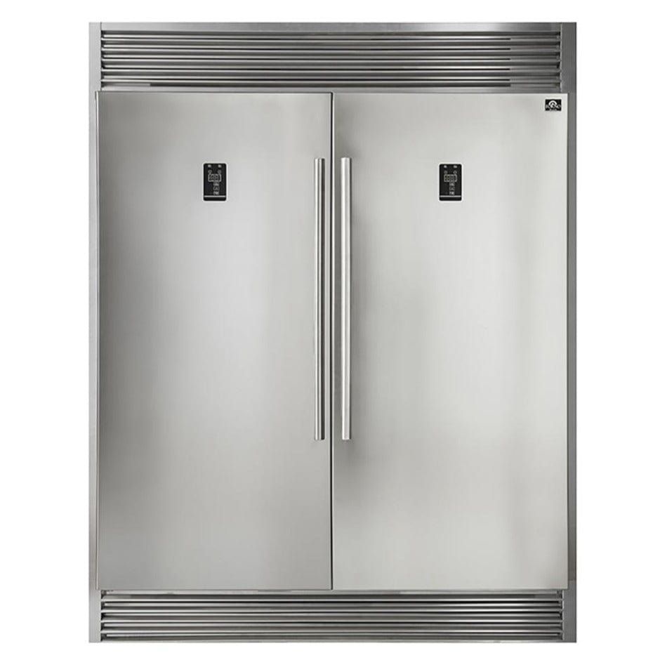 Forno 60 in. 27.6 cu. ft. Refrigerator & Freezer in Stainless Steel, FFFFD1933-60S