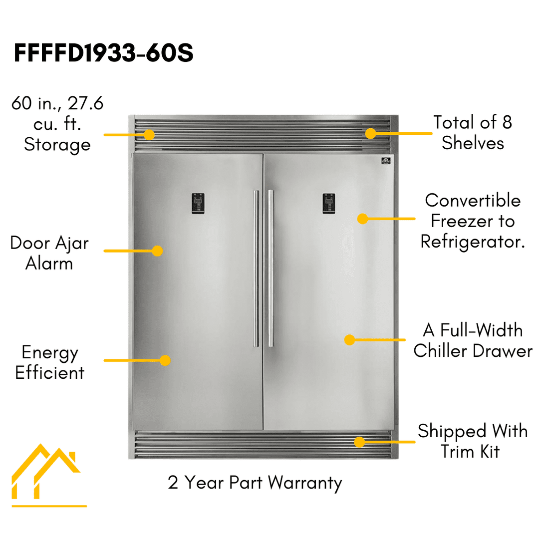 Forno Appliance Package - 36 Inch Dual Fuel Range, Wall Mount Range Hood, Refrigerator, Microwave Drawer, Dishwasher, AP-FFSGS6156-36-8 - ShopHubDepot