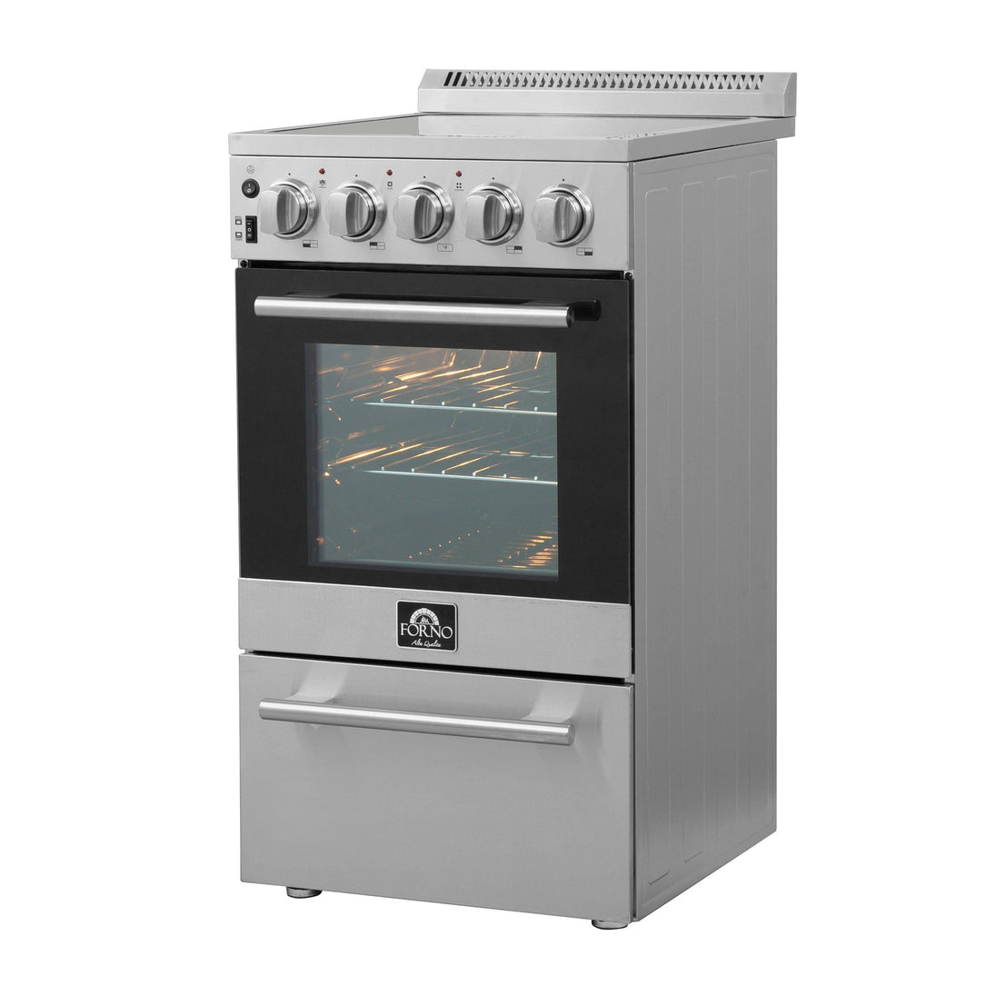 Forno 20″ Domiziano Electric Range • 4 Element Burners • FFSEL6052-20 - ShopHubDepot