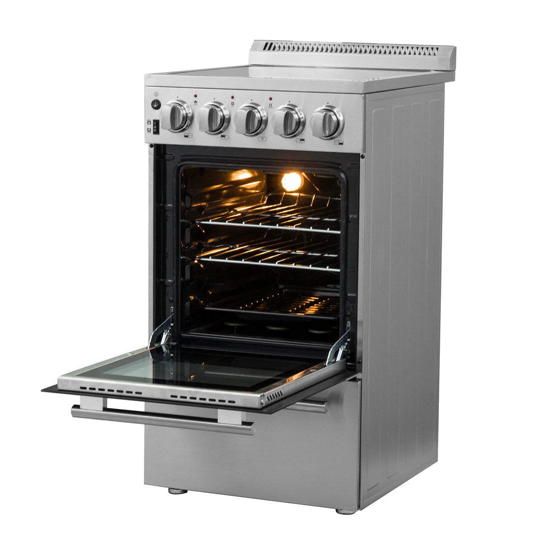 Forno 20″ Domiziano Electric Range • 4 Element Burners • FFSEL6052-20