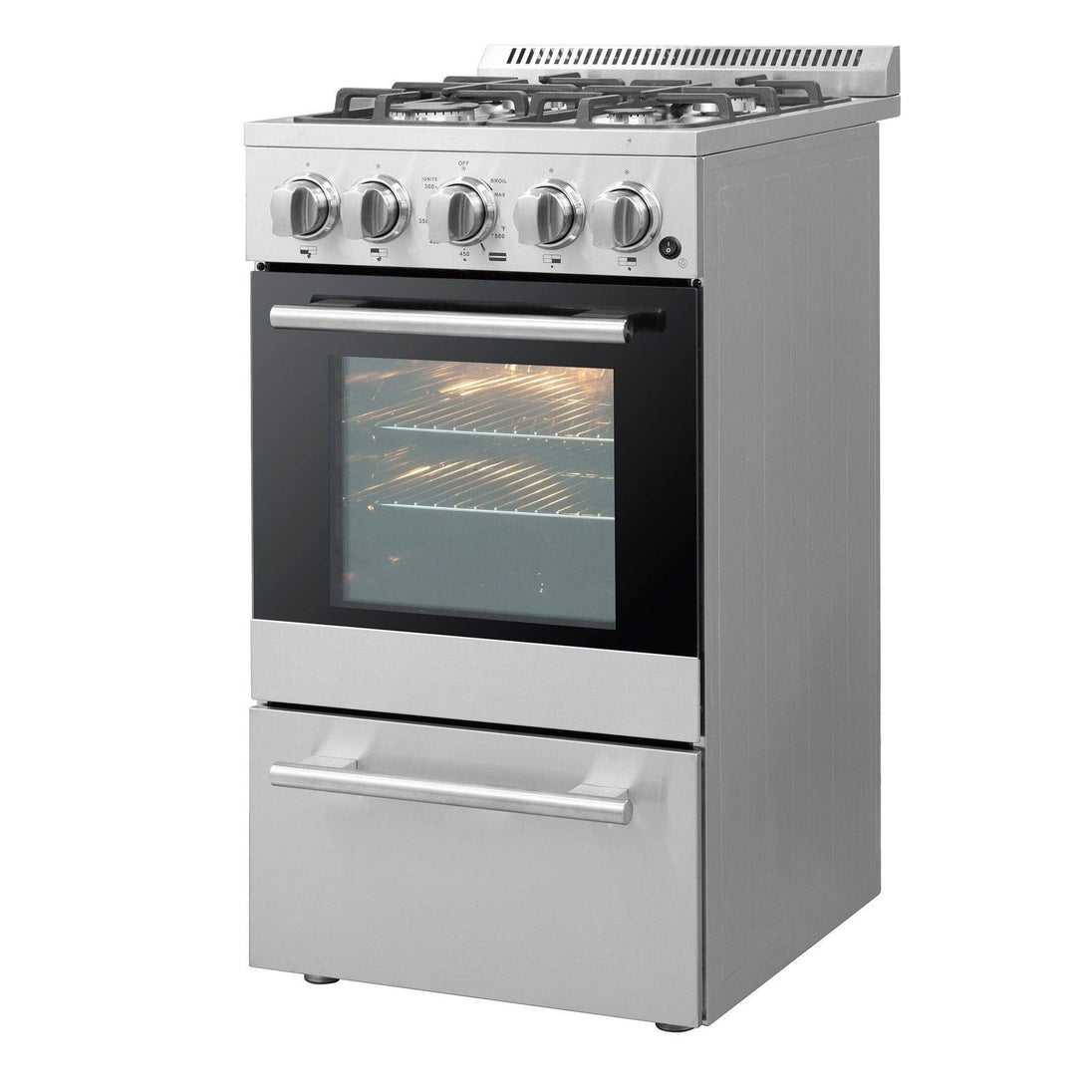 Forno 20″ Chioano Gas Range • 4 Sealed Burners • FFSGS6265-20 - ShopHubDepot