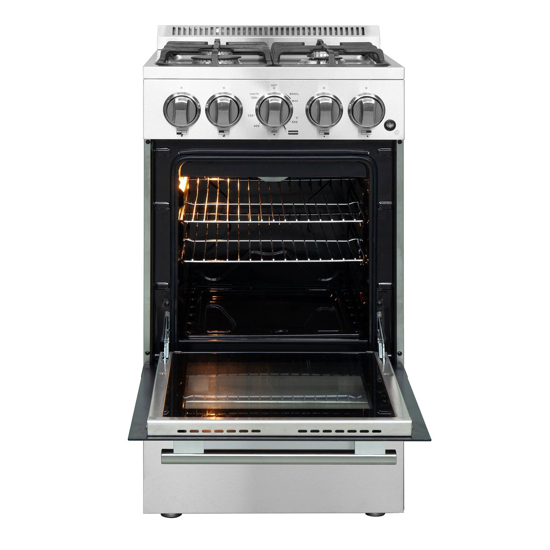 Forno 20″ Chioano Gas Range • 4 Sealed Burners • FFSGS6265-20 - ShopHubDepot
